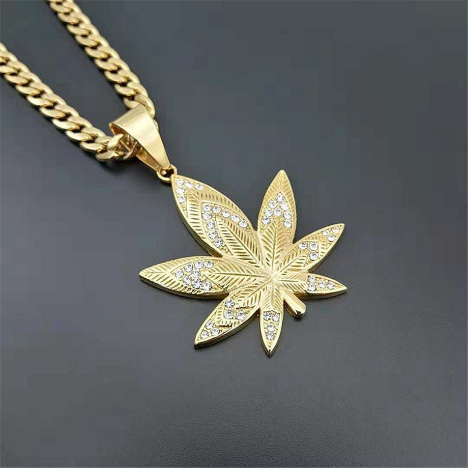 Explosive hip hop hiphop big gold chain necklace