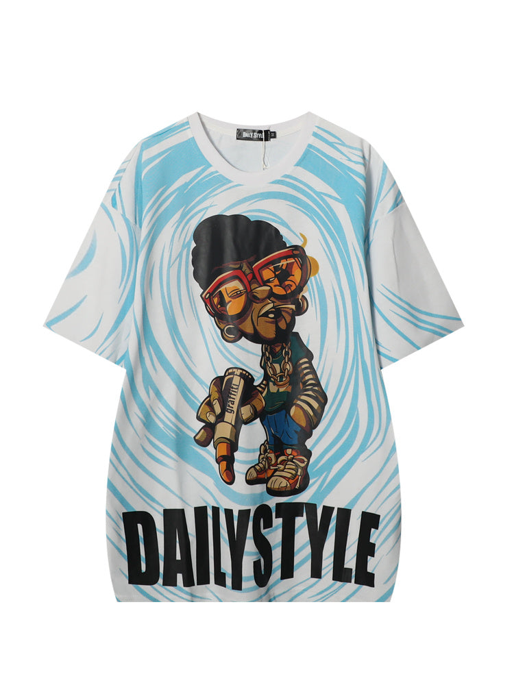 Cartoon hip hop short sleeve