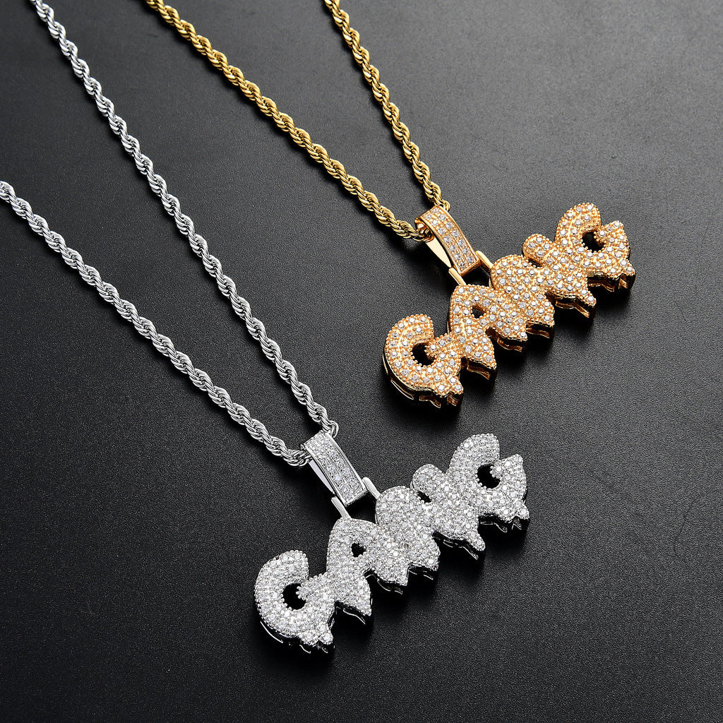 Gang letter hip hop Pendant