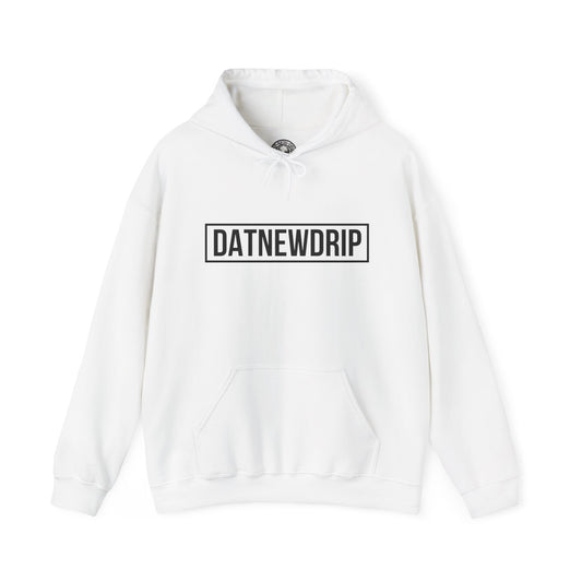 DATNEWDRIP Classic Streetwear Graphic Hoodie Black Label Logo
