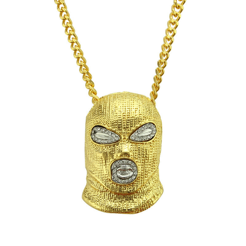 Diamond counter anti-terrorist hood nightclub clubbing hip hop pendant necklace