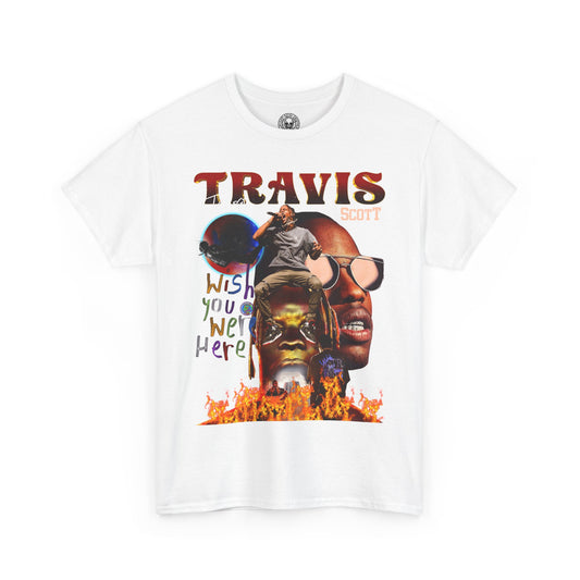 Travis Scott Wish You Were Here Graphic Hip Hop T-Shirt