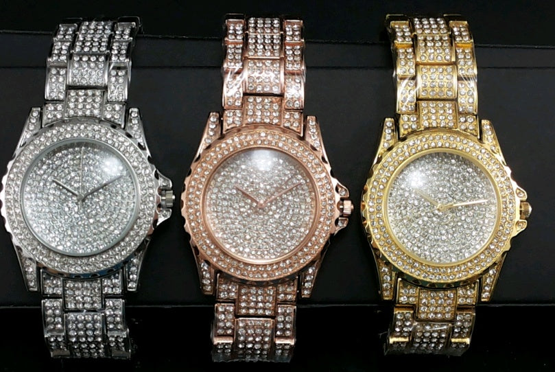 Gypsophila Rhinestone Diamond Steel Strap Watch Rhinestone Ladies Watch