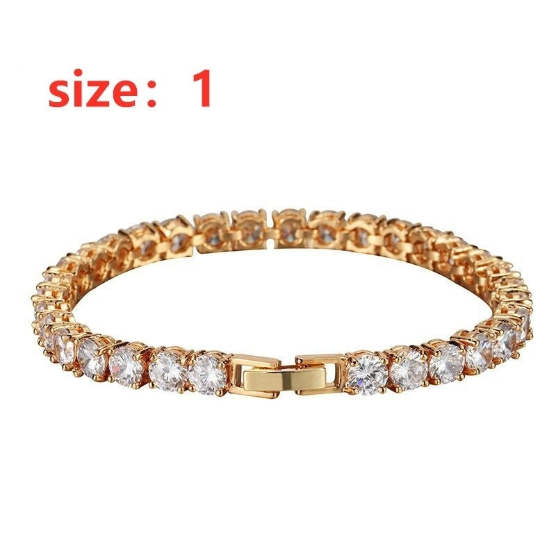 Hiphop Hip Hop Cuban Chain Jewelry Quadrilateral Strip Prismatic Men's Bracelet