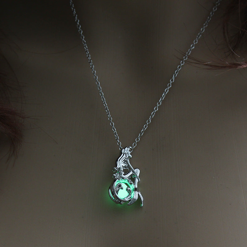 New Multicolor Luminous Mermaid Necklace