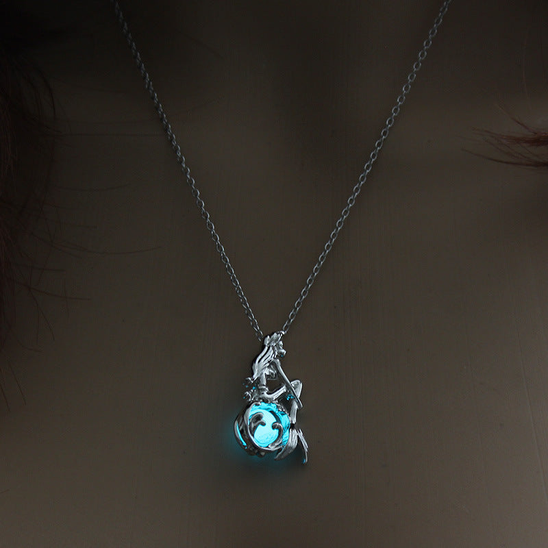 New Multicolor Luminous Mermaid Necklace