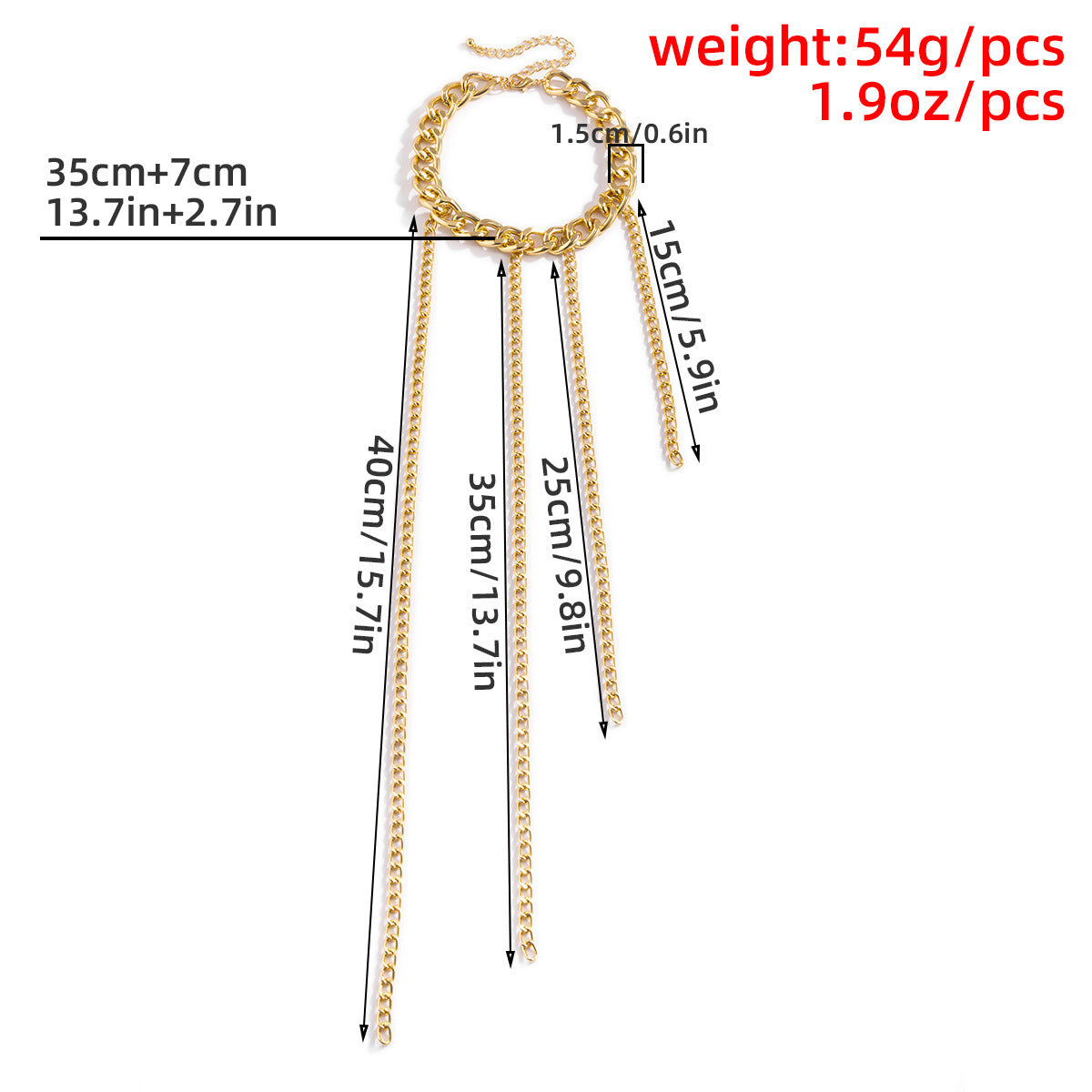 Hip-Hop Simple Cold Wind Thick Chain Necklace