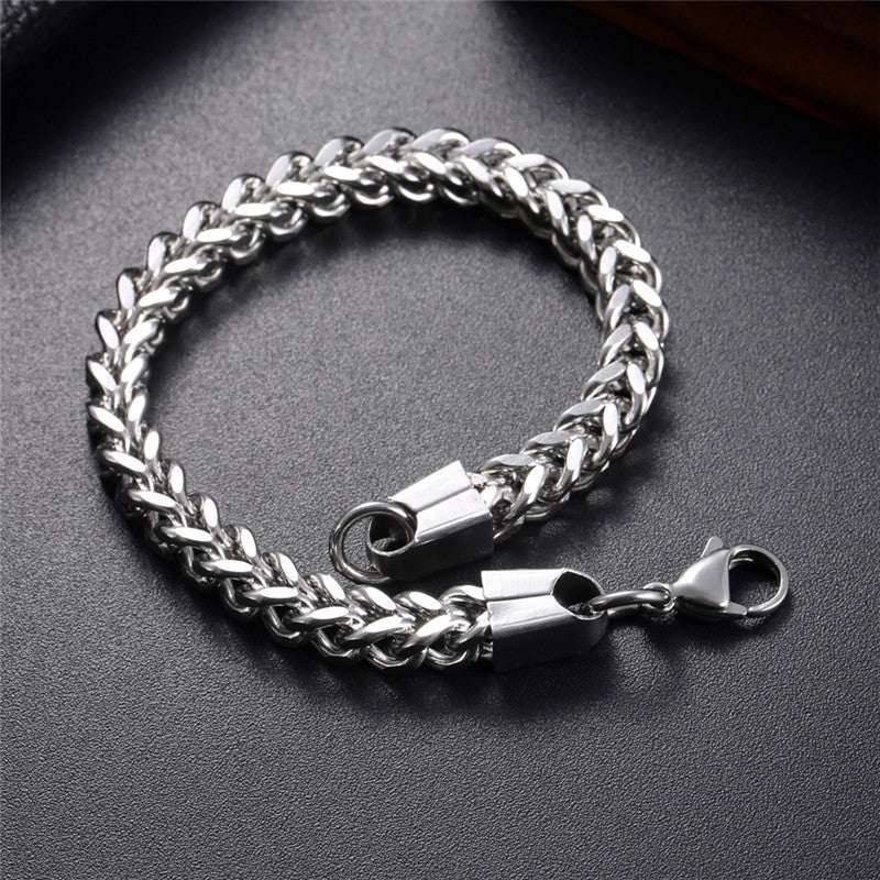 Men's Bracelet Hip Hop Fashion Accessories 4mm 6m Stainless Steel Bracelet