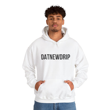 DATNEWDRIP Classic Streetwear Graphic Hoodie Black Lettering