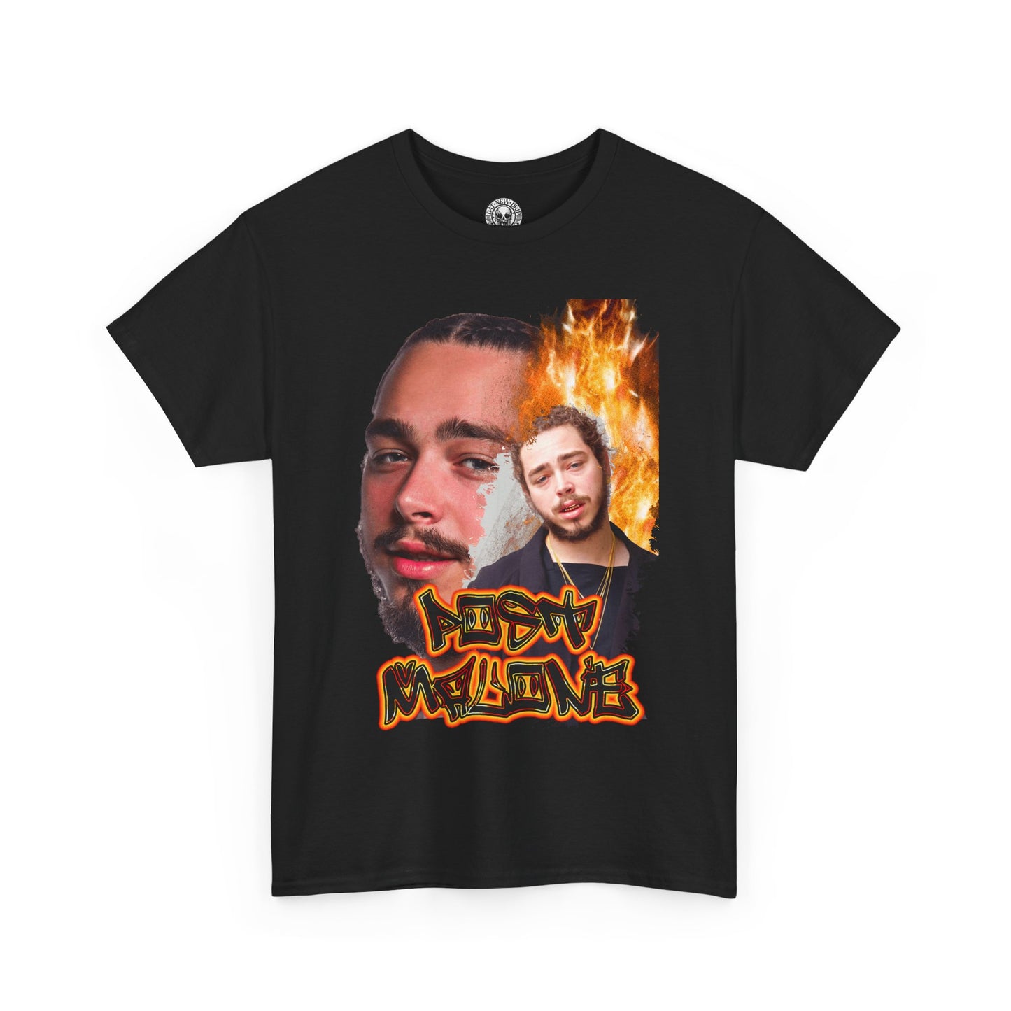 Post Malone Fire Man Graphic Hip Hop T-Shirt