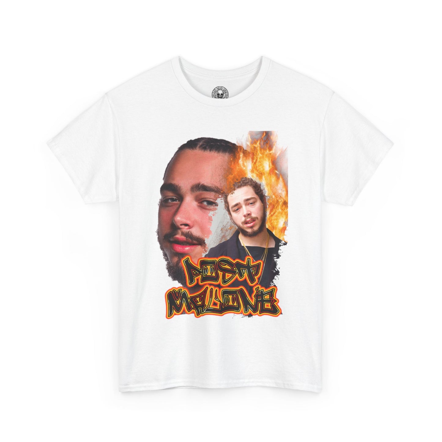 Post Malone Fire Man Graphic Hip Hop T-Shirt