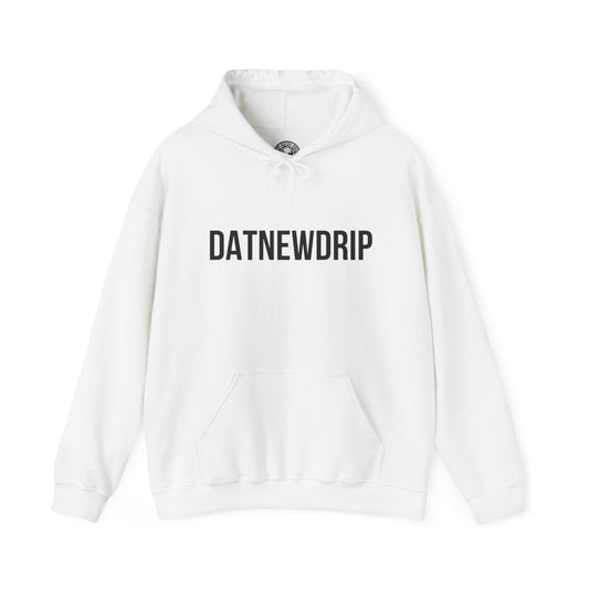 DATNEWDRIP Classic Streetwear Graphic Hoodie Black Lettering