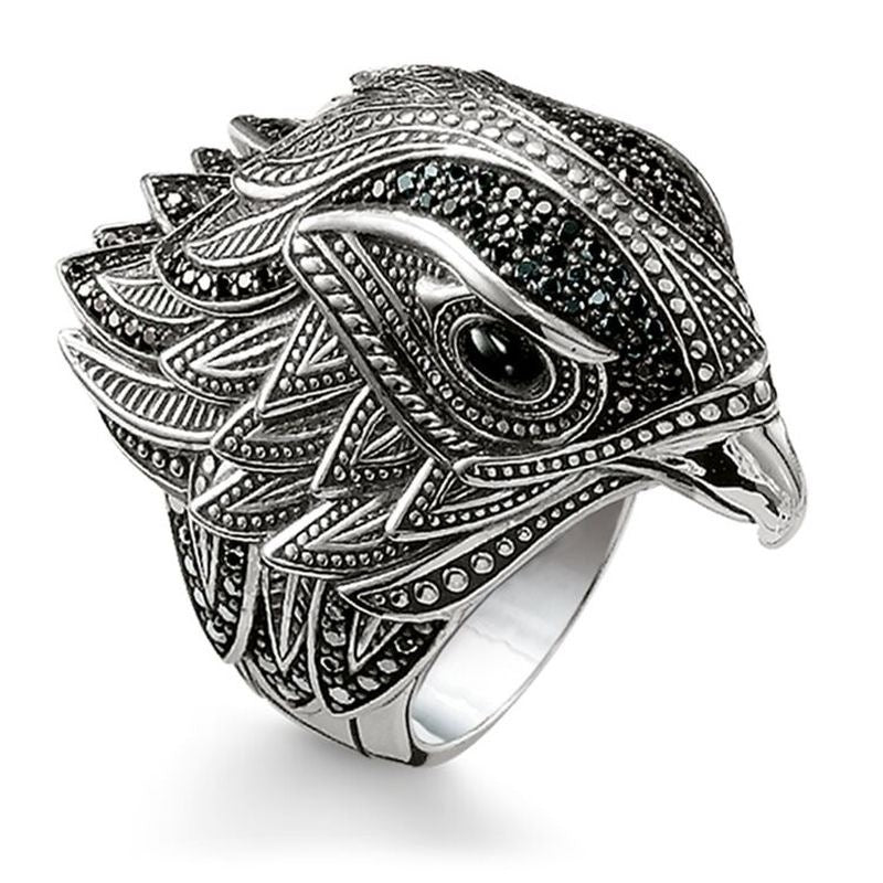 Hip Hop Male Viking Fortune Bird Eagle Ring