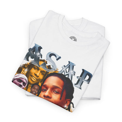 DATNEWDRIP ASAP Rocky Collar Poppin' Graphic Hip Hop T-Shirt