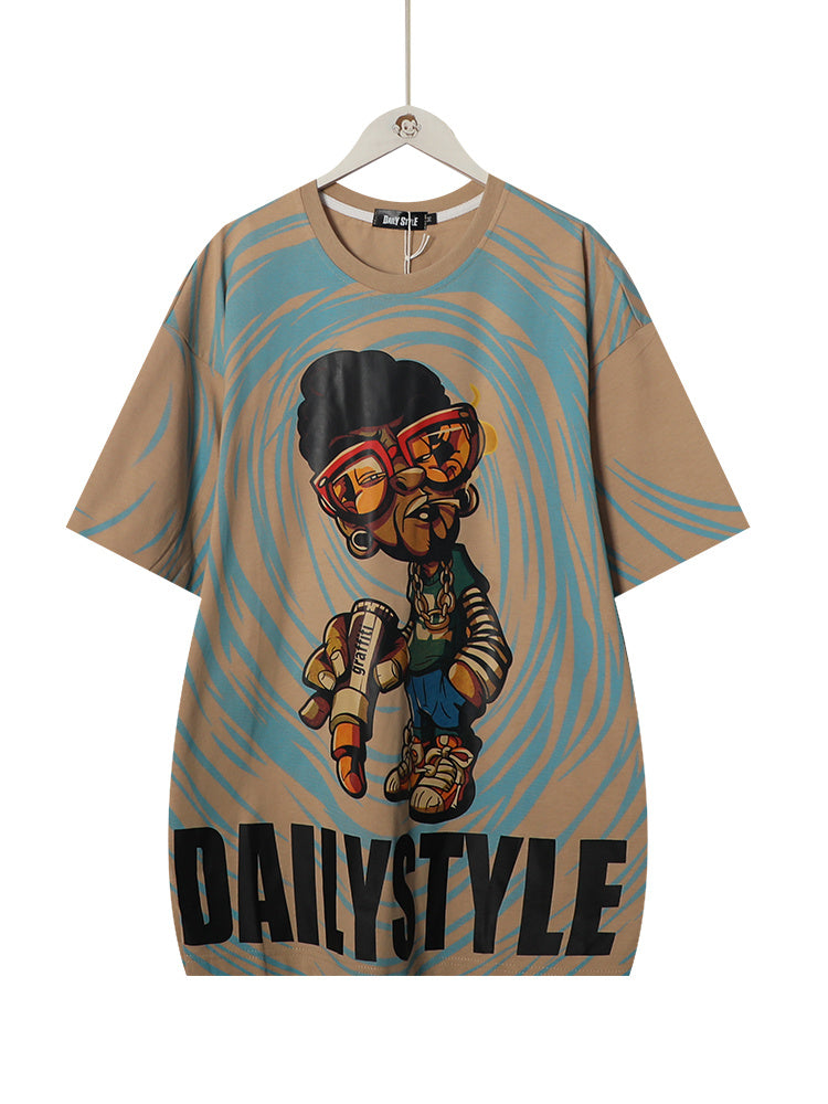 Cartoon hip hop short sleeve