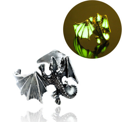 Luminous Pterosaur Men's Ring