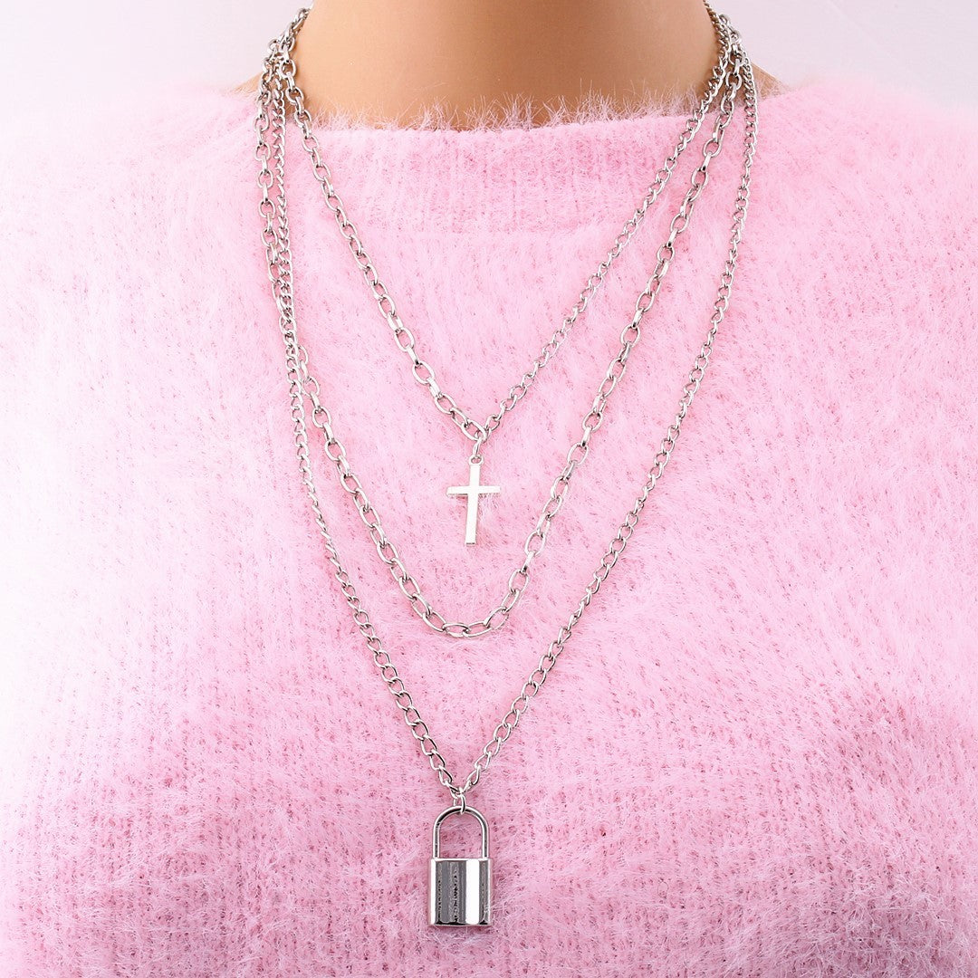 Multilayer Hip Hop Long Chain Necklace