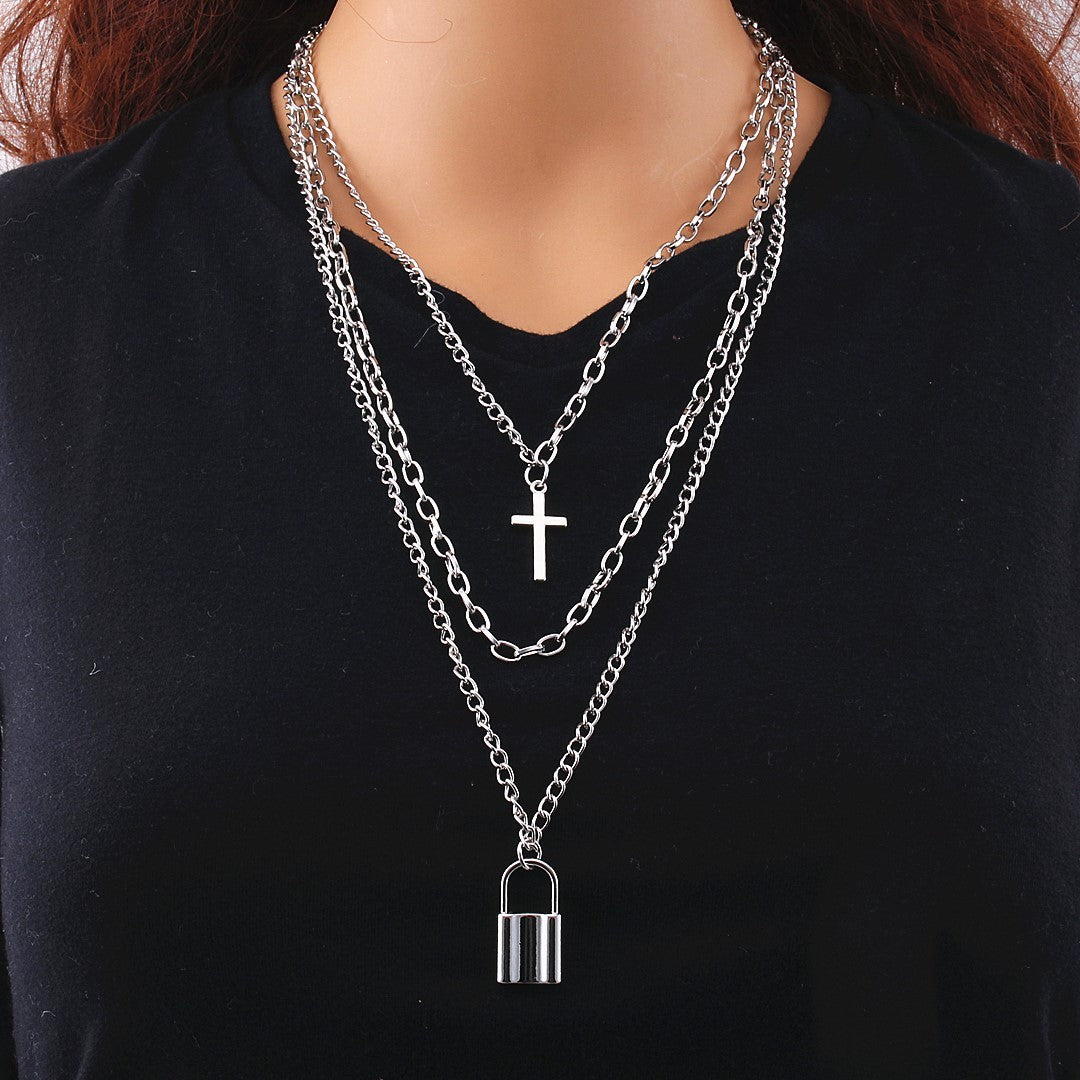 Multilayer Hip Hop Long Chain Necklace