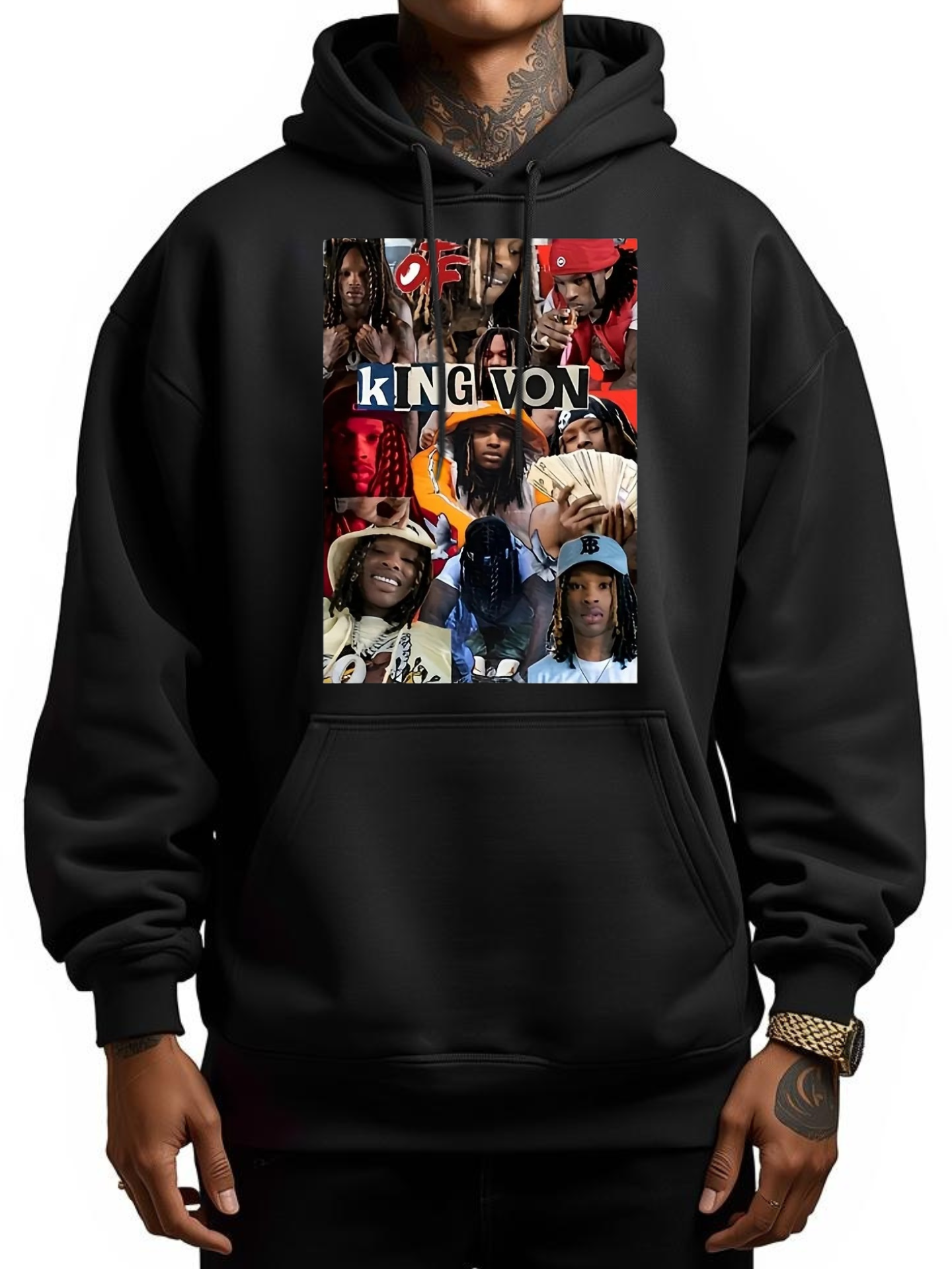 King Von Collage Hoodie