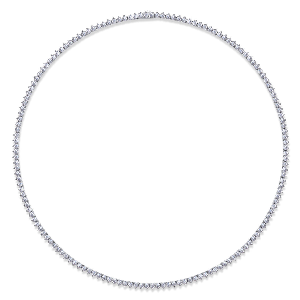 Moissanite Diamond S925 Silver Tennis Chain Necklace