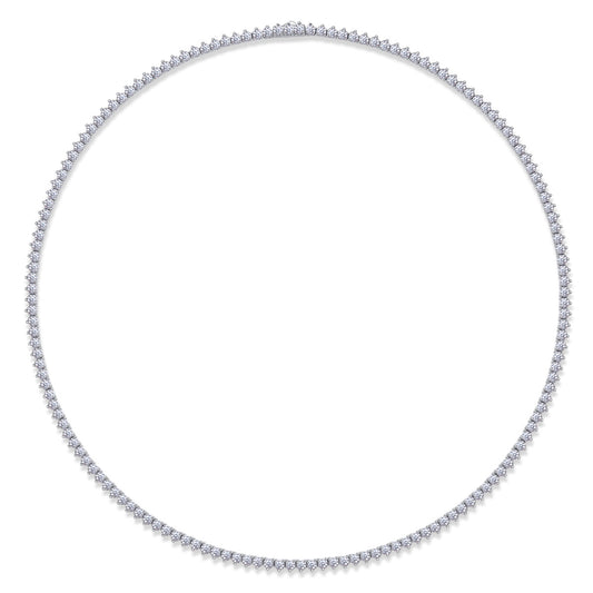 Moissanite Diamond S925 Silver Tennis Chain Necklace