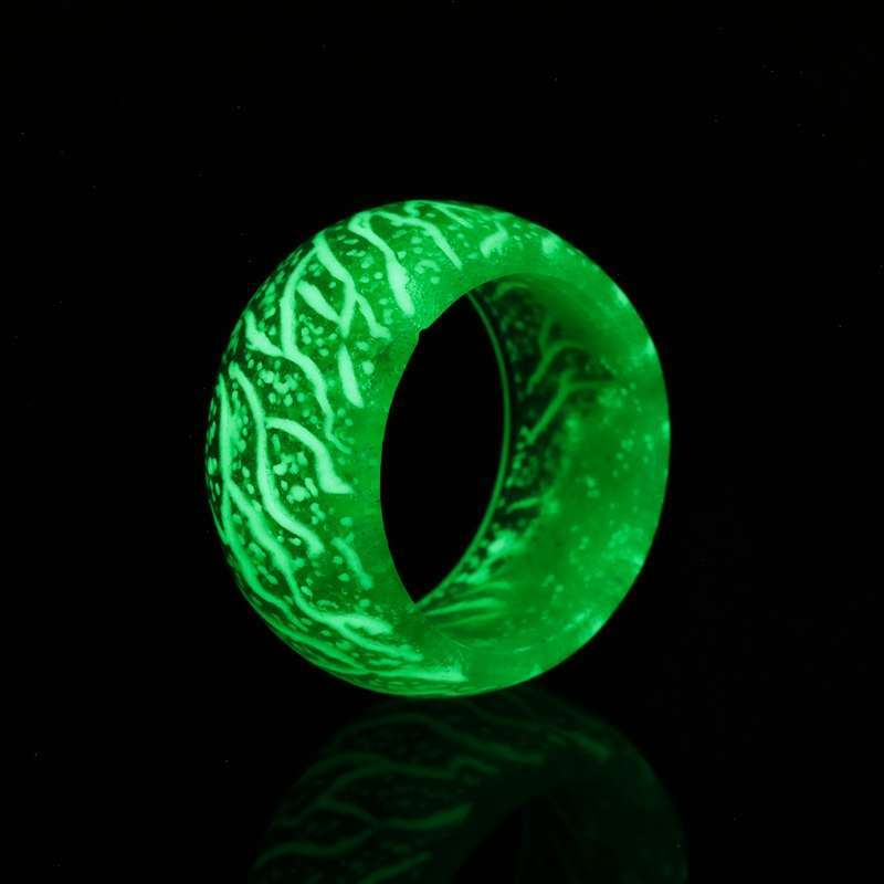 Wild cool luminous pattern ring