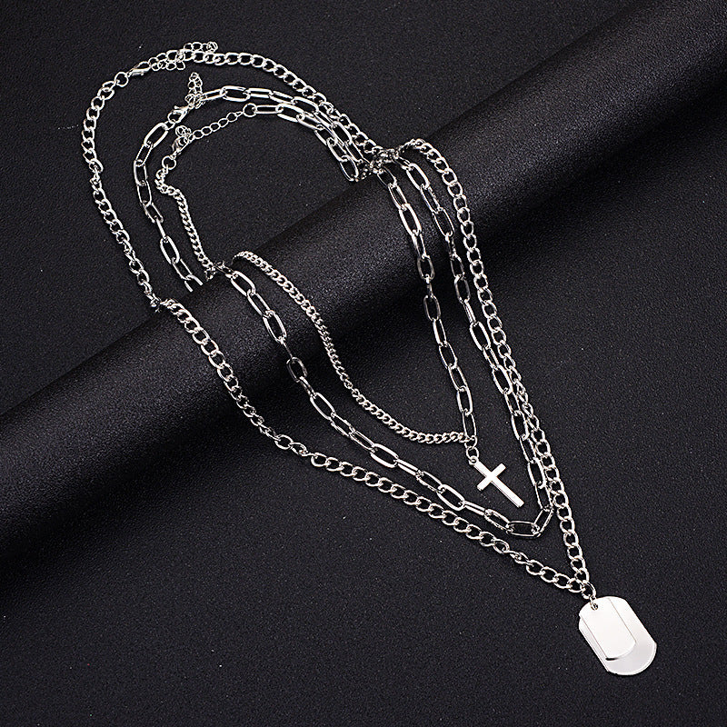 Multi-layer hip-hop necklace