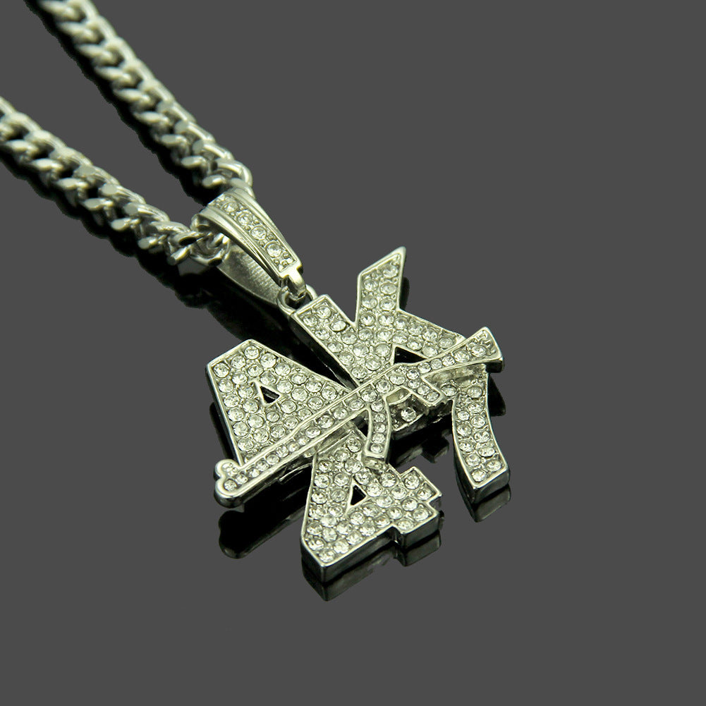 European and American hip hop pendant necklace