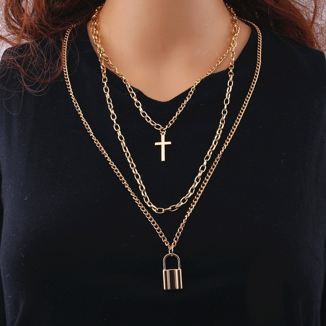 Multilayer Hip Hop Long Chain Necklace