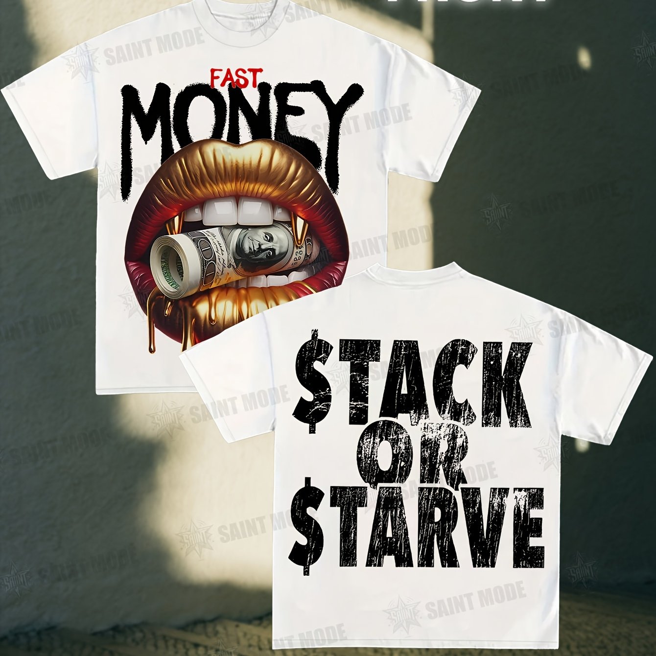Stack Or Starve Fast Money Tee