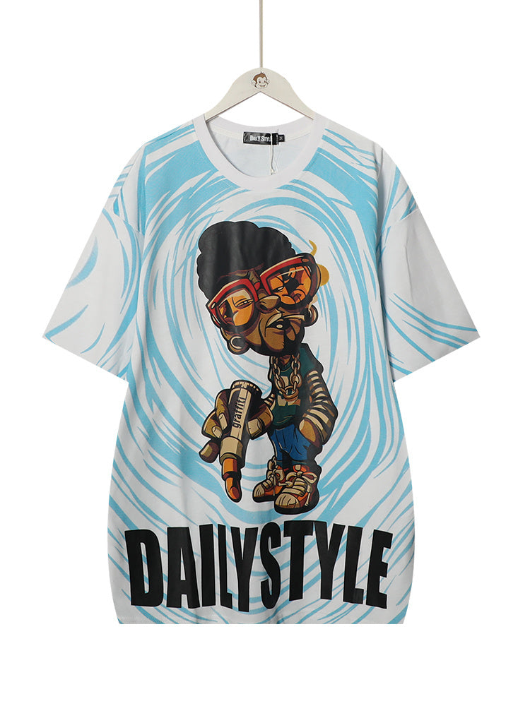 Cartoon hip hop short sleeve