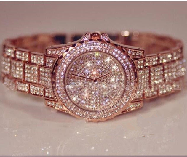 Gypsophila Rhinestone Diamond Steel Strap Watch Rhinestone Ladies Watch