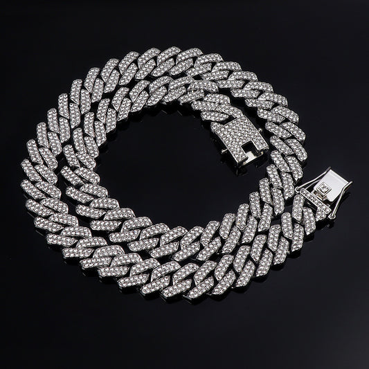 14mm Diamond Full Diamond Fashion Hip Hop Chain Cuban Necklace