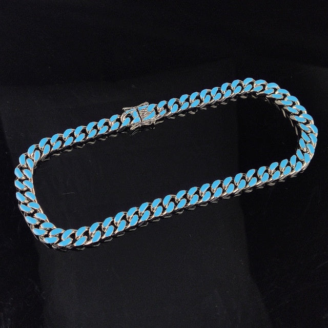 Men's Color Epoxy Hip Hop Cuban Chain