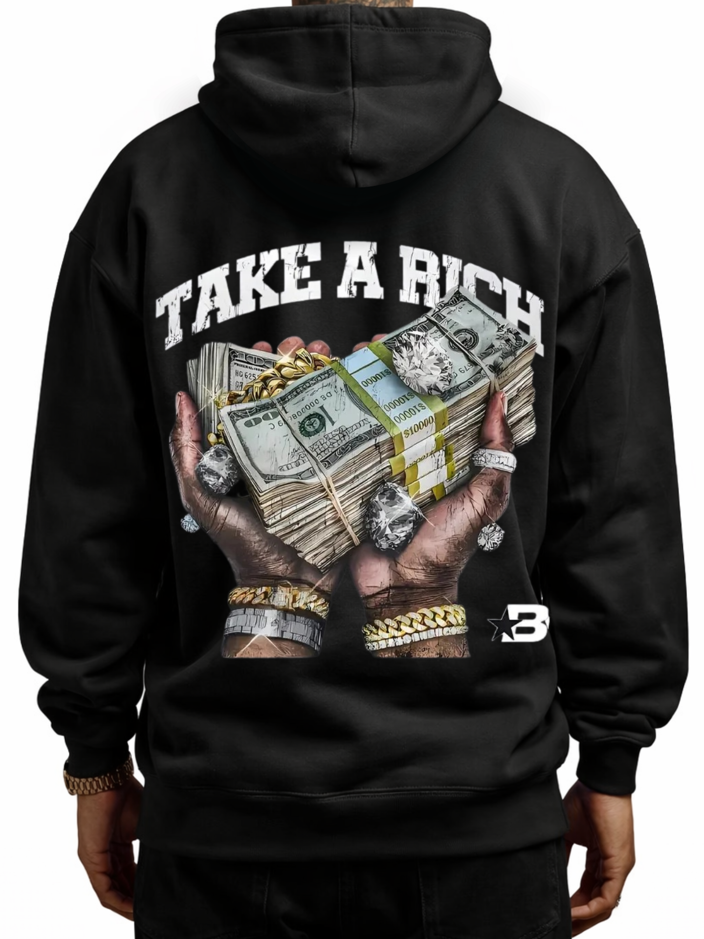 Stack Or Starve Take A Rich Hoodie