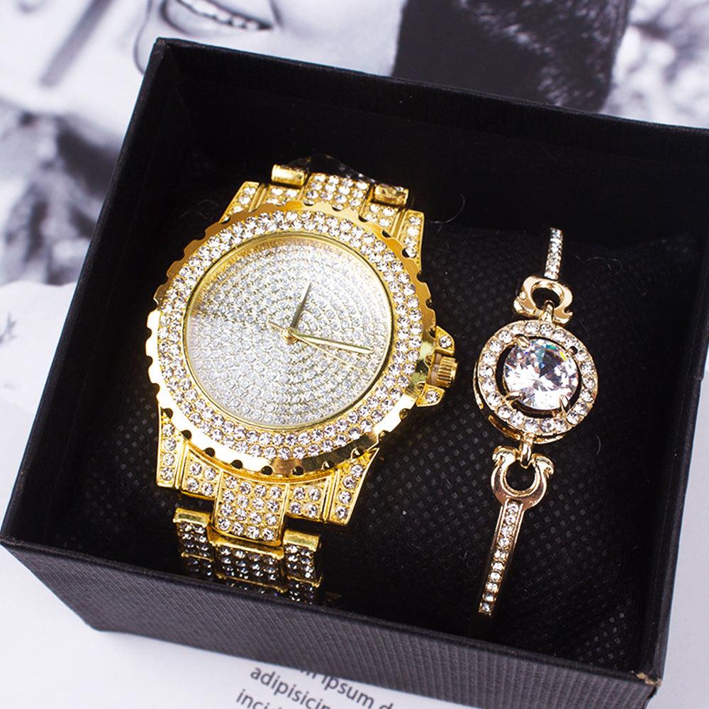 Gypsophila Rhinestone Diamond Steel Strap Watch Rhinestone Ladies Watch