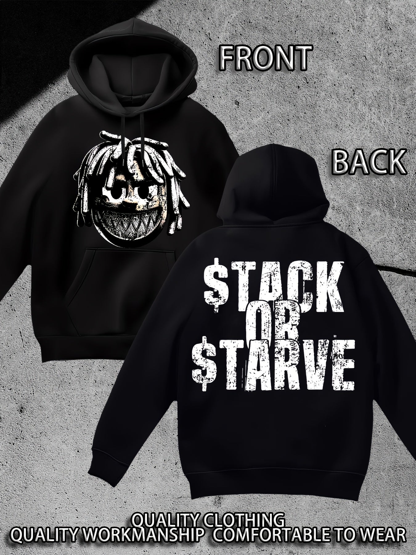 Stack Or Starve Classic Hoodie