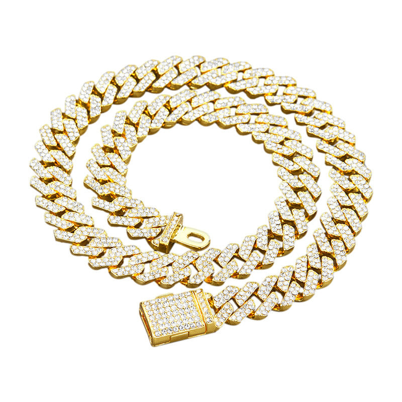 Fashion Hip Hop Jewelry Necklace Full Of Diamonds