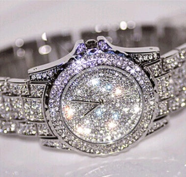 Gypsophila Rhinestone Diamond Steel Strap Watch Rhinestone Ladies Watch