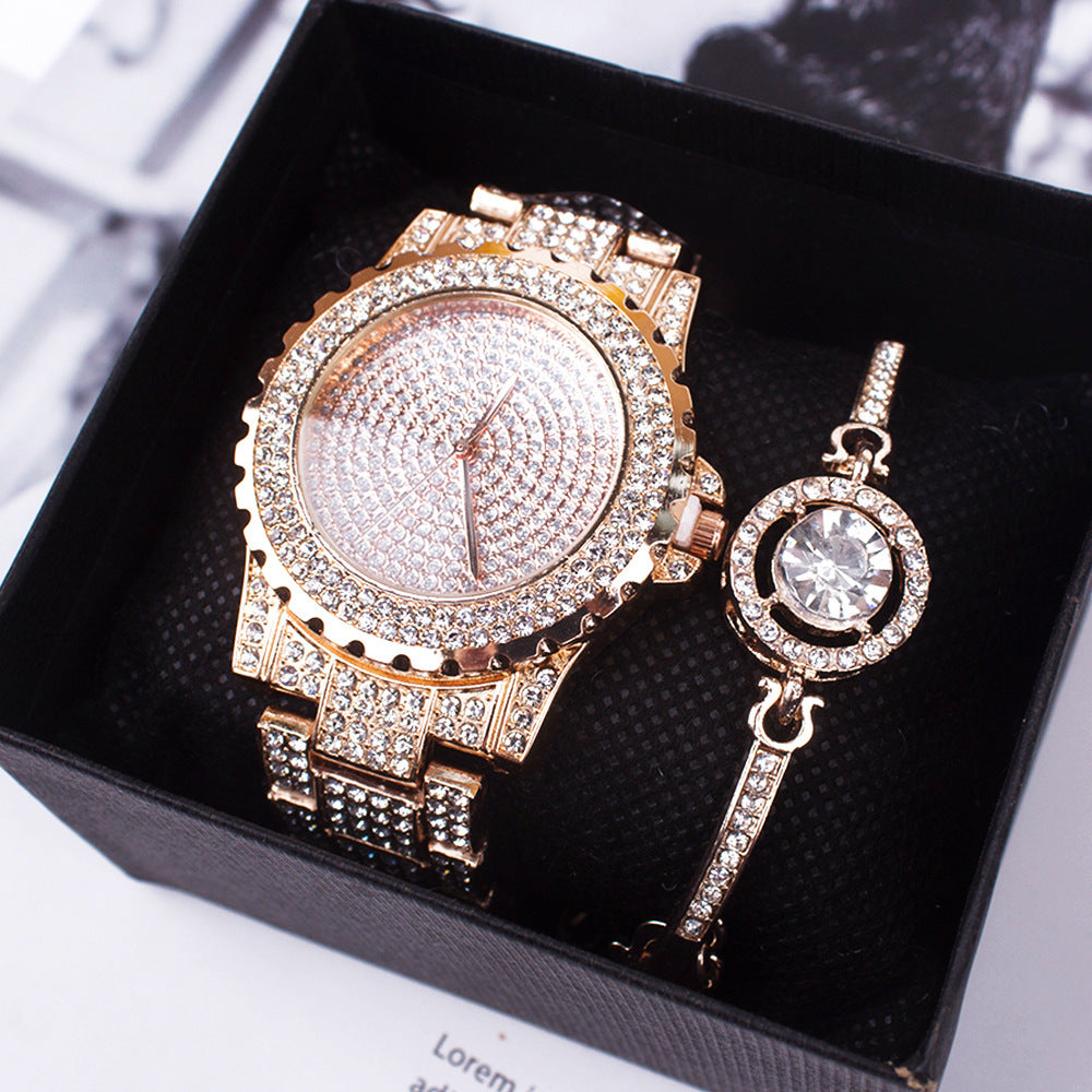 Gypsophila Rhinestone Diamond Steel Strap Watch Rhinestone Ladies Watch