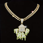DATNEWDRIP Iced Out TRAP Pendant