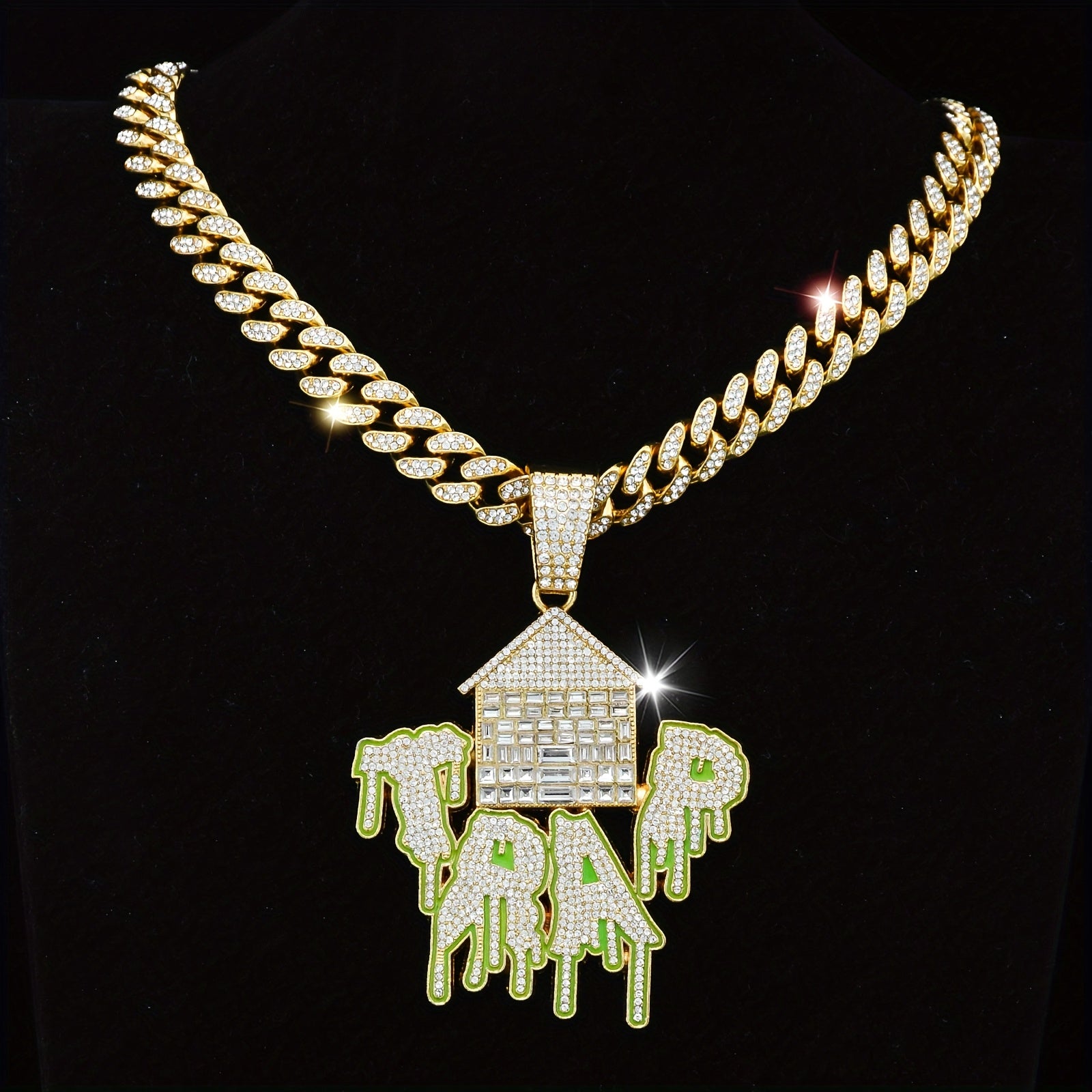 DATNEWDRIP Iced Out TRAP Pendant