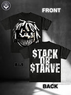 Stack Or Starve Cartoon Boy Tee