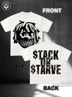 Stack Or Starve Cartoon Boy Tee