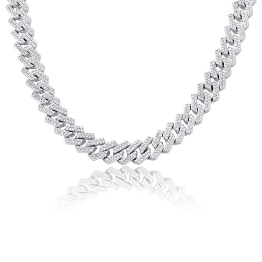 Diamond Shaped Cuban Chain Hip Hop Men's Necklace