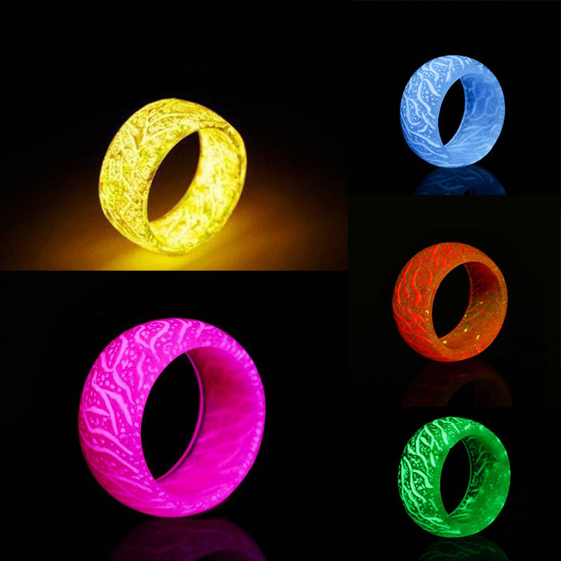 Wild cool luminous pattern ring