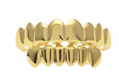 Hip hop gold braces