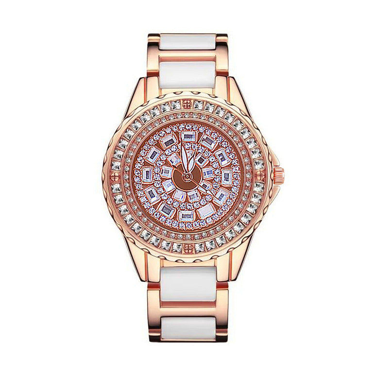 Fashion Hot Sale Watch Bracelet Full Of Diamond Women