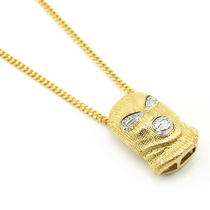 Diamond counter anti-terrorist hood nightclub clubbing hip hop pendant necklace