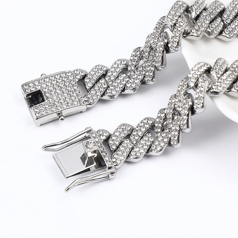 14mm Diamond Full Diamond Fashion Hip Hop Chain Cuban Necklace